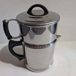 Vtg Lifetime Drip O Lator Coffee Percolator Stainless Stovetop 8 -10 cup